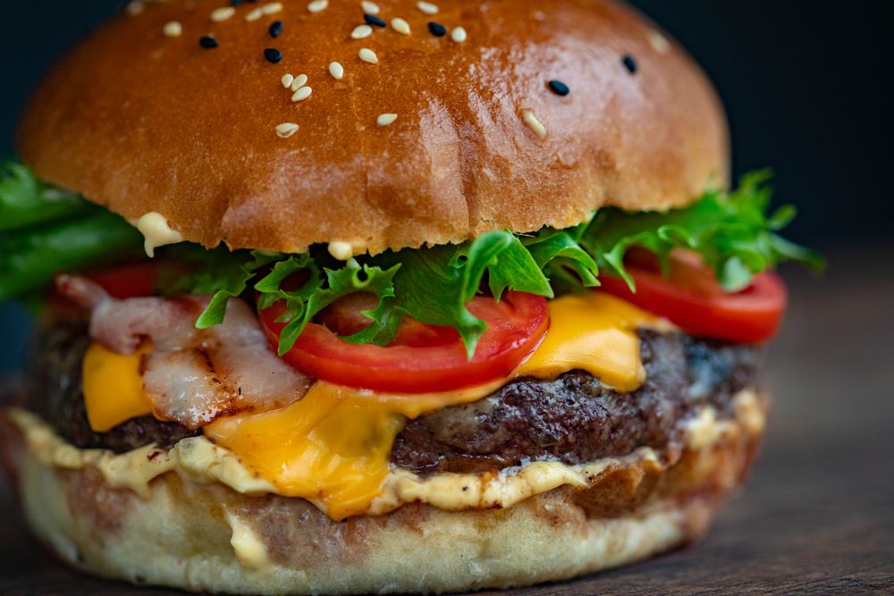 Illustrative burger demo photograph